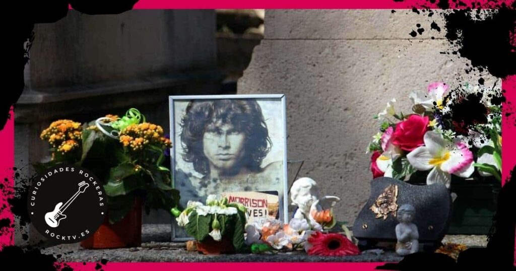 Detalle de la Tumba de Jim Morrison