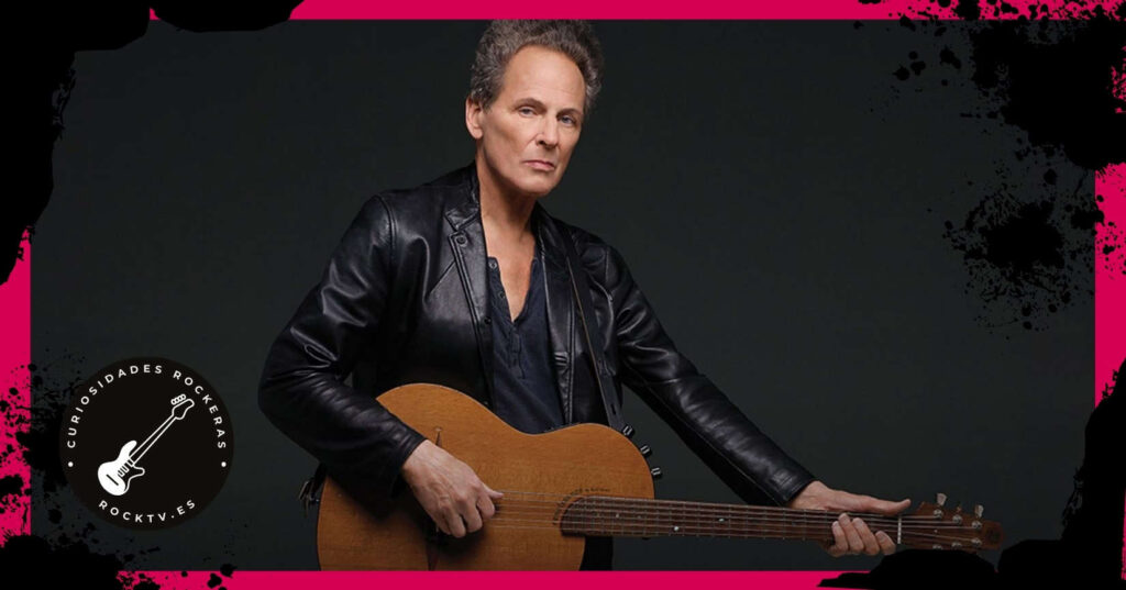 Imagen de Lindsey Buckingham con una guitarra acustica