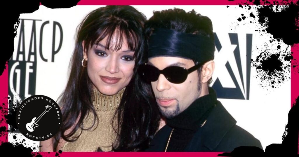 Prince y Mayte posando