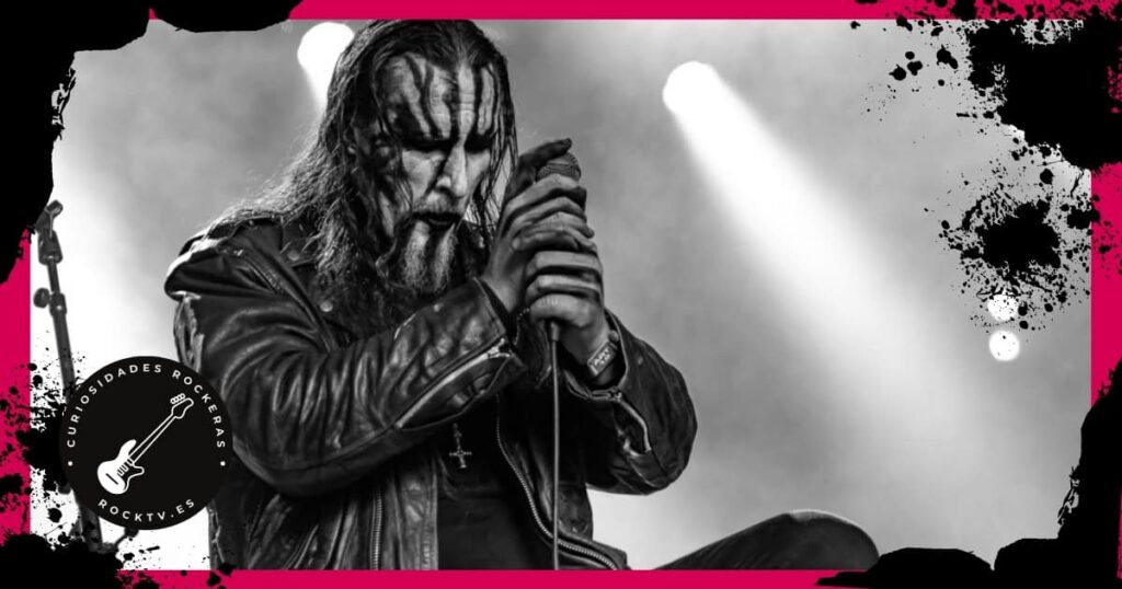 Fotografía en blanco y negro de Gaahl